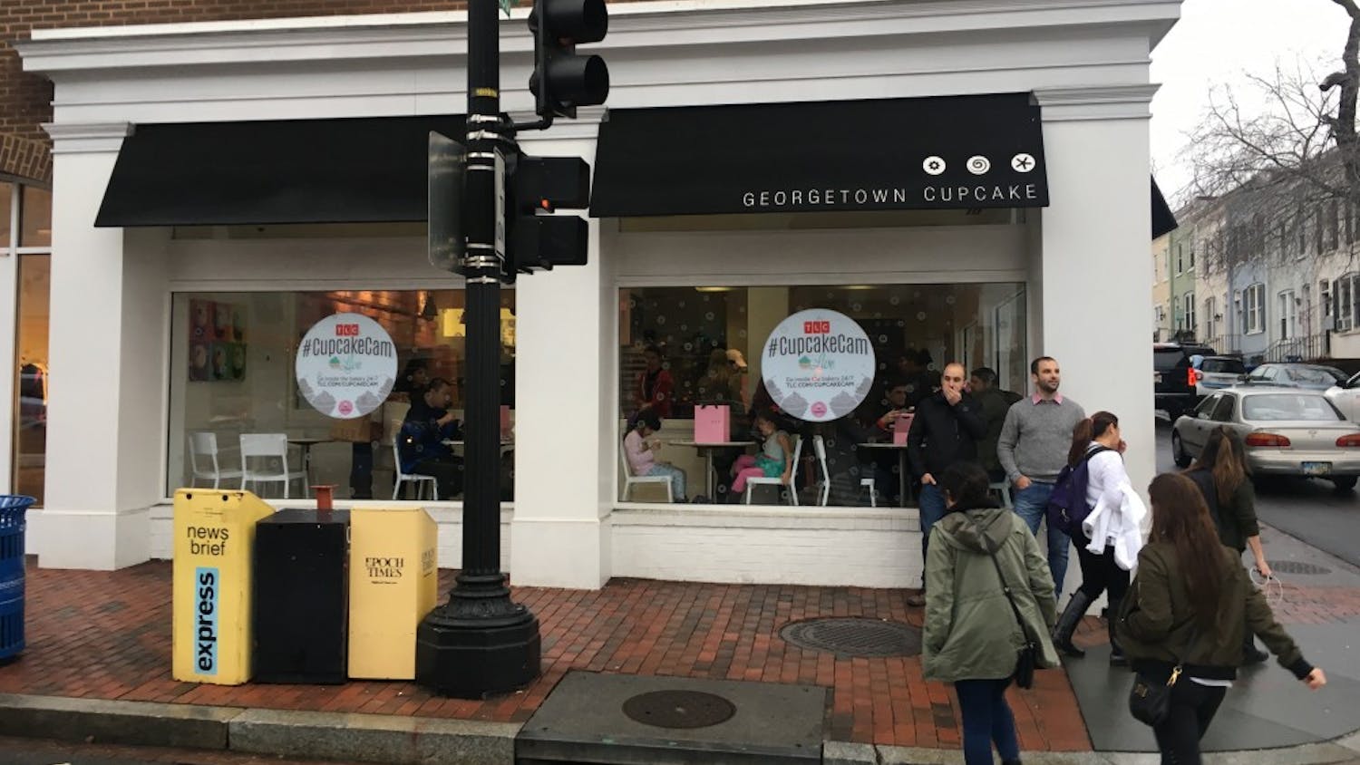 The Georgetown Cupcake storefront in Georgetown.