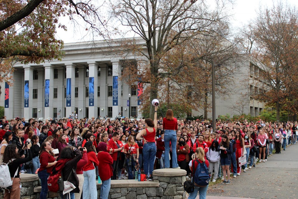 Students walk out to protest University’s response to sexual violence