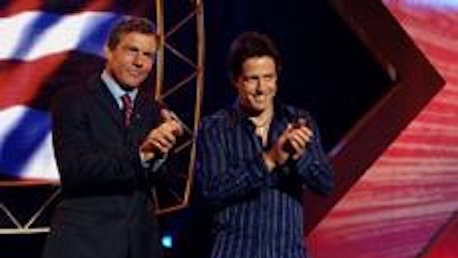 Dennis Quaid is president and Hugh Grant is a TV show host in this satire of American politics and popular culture.