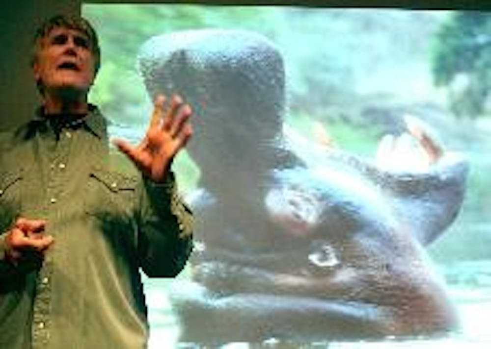 HUNGRY HIPPOS - Boyd Matson, the host of PBS' "Wild Chronicles," speaks about his experiences with National Geographic. He described various past adventures, such as how he ran a marathon through the Sahara Desert and made it to the base of Mount Everest.