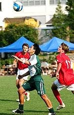 No. 17 JP Kuykendall goes for a loose ball.