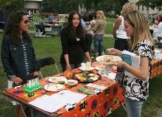 GOING HEALTHY - Various groups sponsored tables at the Wellness Fair Thursday, an event that is part of AU's wellness programming. The health center will host the "Get Fit Be Well" program this spring.