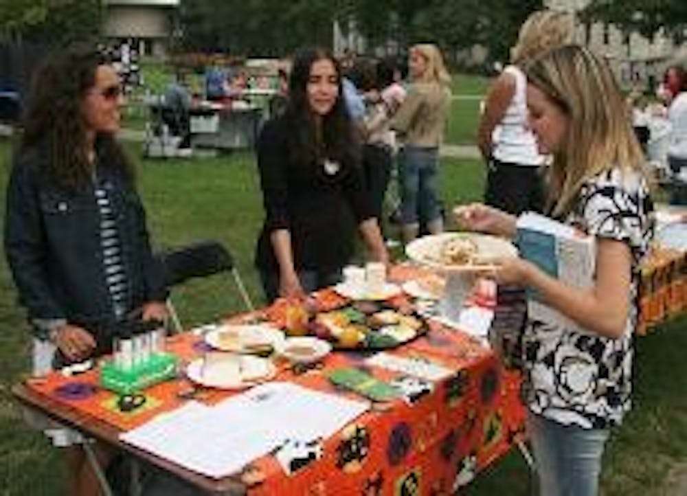 GOING HEALTHY - Various groups sponsored tables at the Wellness Fair Thursday, an event that is part of AU's wellness programming. The health center will host the "Get Fit Be Well" program this spring.