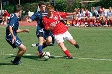 TURNING THE CORNER - Sophomore midfielder Jamie Davin looks to get around his GW opponent during the Eagles 2-0 defeat on Saturday afternoon. The Eagles have only scored one goal in their past three games. 