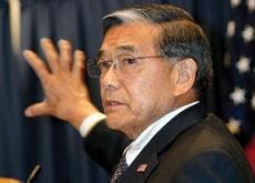 Noman Mineta recounted his family history and discusses immigration issues in Kay Monday night.