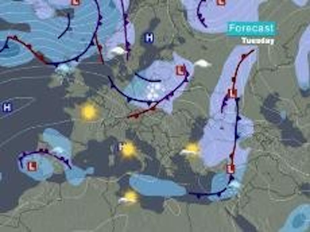 High winds sweep European nations.