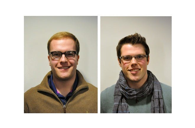 	Steven Haderer (left) and Ray Bowman (right) are running for vice president of Student Government.