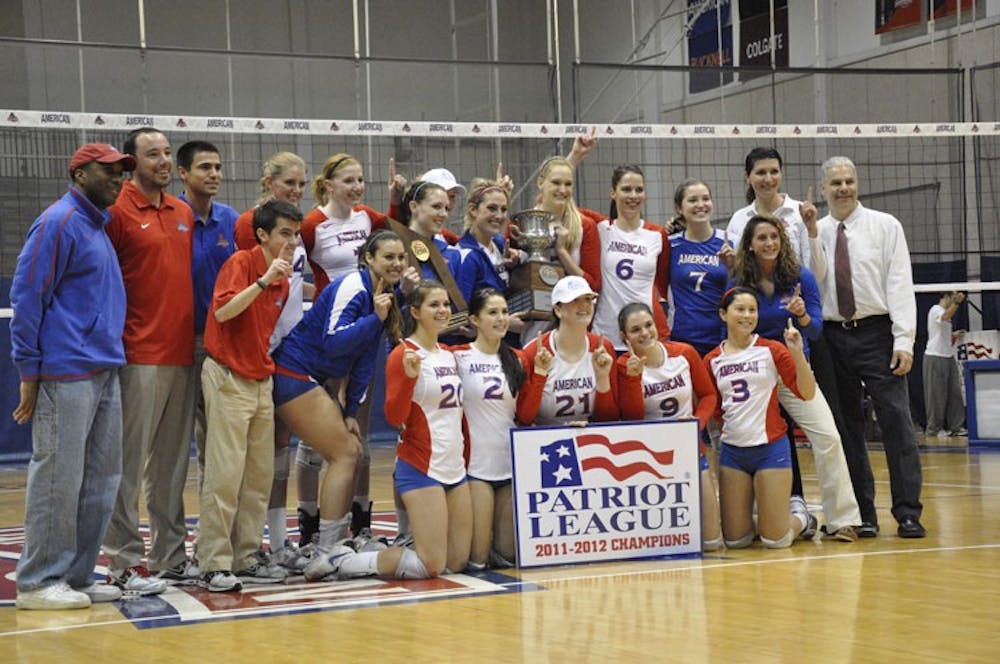 The AU volleyball team once again finished its season atop the Patriot League, as the Eagles defeated Army 3-1 at Bender Arena in the title tilt. AU followed up its regular season crown with the tournament title, and clinched a berth into the NCAA Tournament.