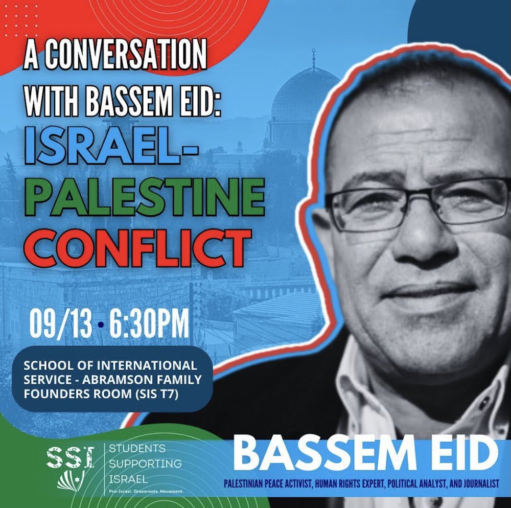 AU’s Students Supporting Israel hosted first guest speaker event featuring Palestinian activist Bassem Eid