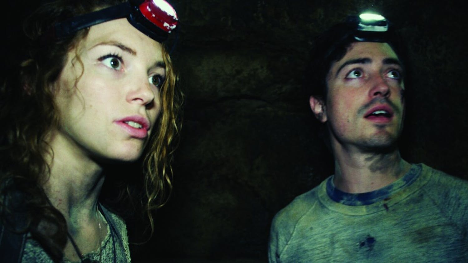 Scarlett (PERDITA WEEKS) and George (BEN FELDMAN) traverse miles of twisting catacombs beneath the streets of Paris in "As Above/So Below".  A journey into madness and terror, "As Above/So Below" reaches deep into the human psyche to reveal the personal demons that come back to haunt us all.  