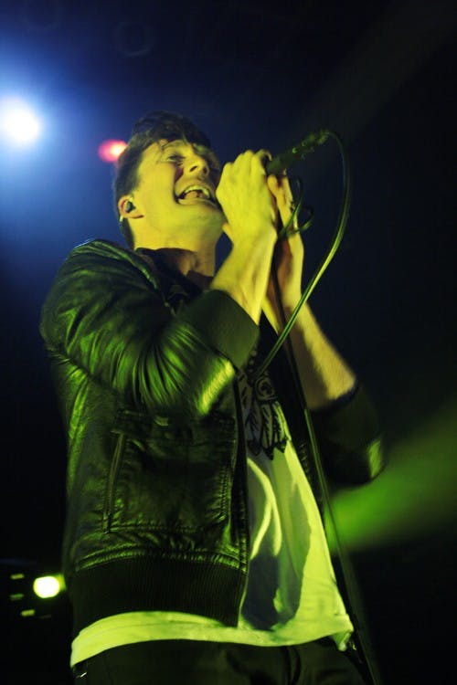 TRICK OR TREAT â€” Hardcore band Anberlin played an energetic show at the 9:30 club, sporting masks from the movie â€œThe Strangers.â€ The show drew enthusiastic reactions from the crowd.