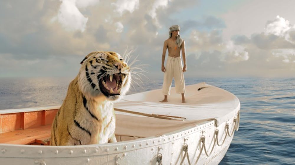 LOP-1 - Pi Patel (Suraj Sharma) and a fierce Bengal tiger named Richard Parker must rely on each other to survive an epic journey.