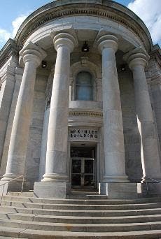 SPARE SOME CHANGE? - The School of Communication needs $20 million to transform the McKinley building into the school's new facilities. The plan includes a new 200-seat theater, a state-of-the-art newsroom and a TV studio. AU hired architect firm Bowie Gr