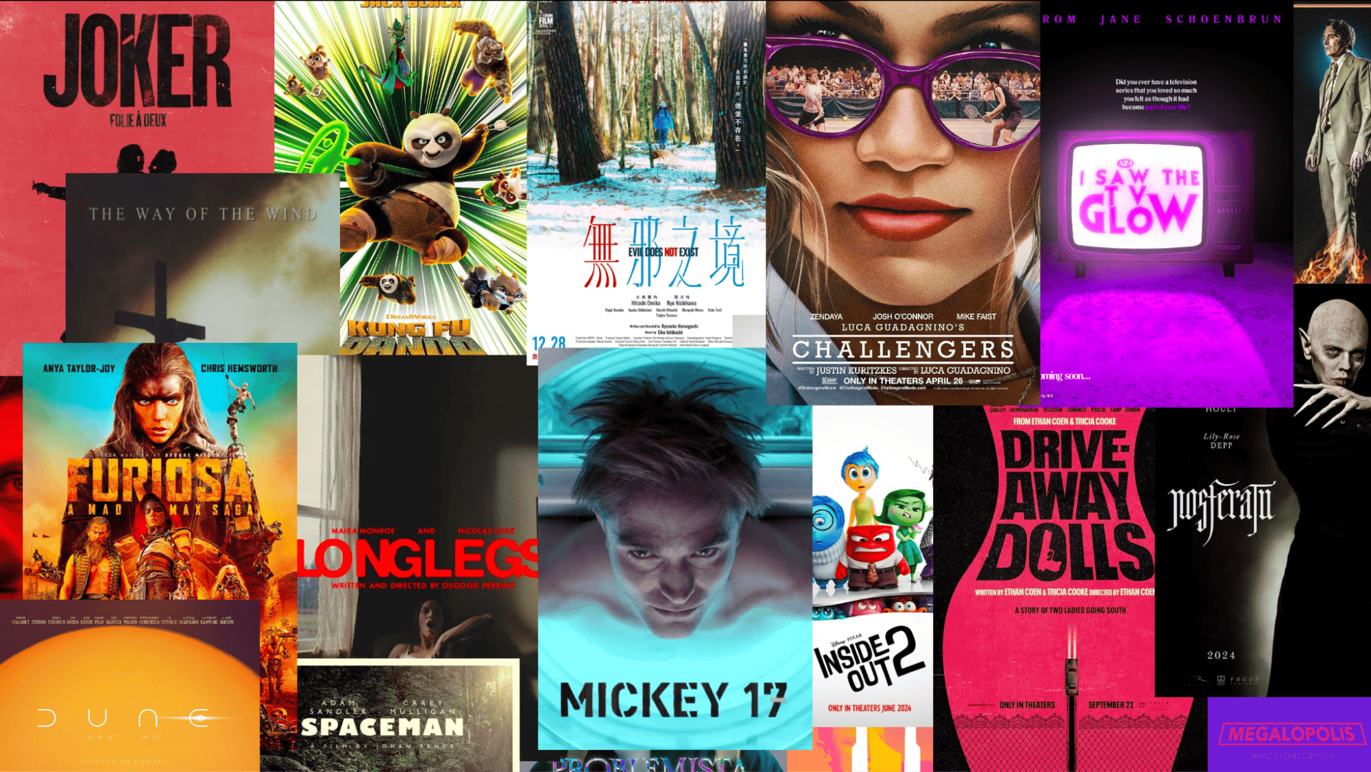 2024 movies collage