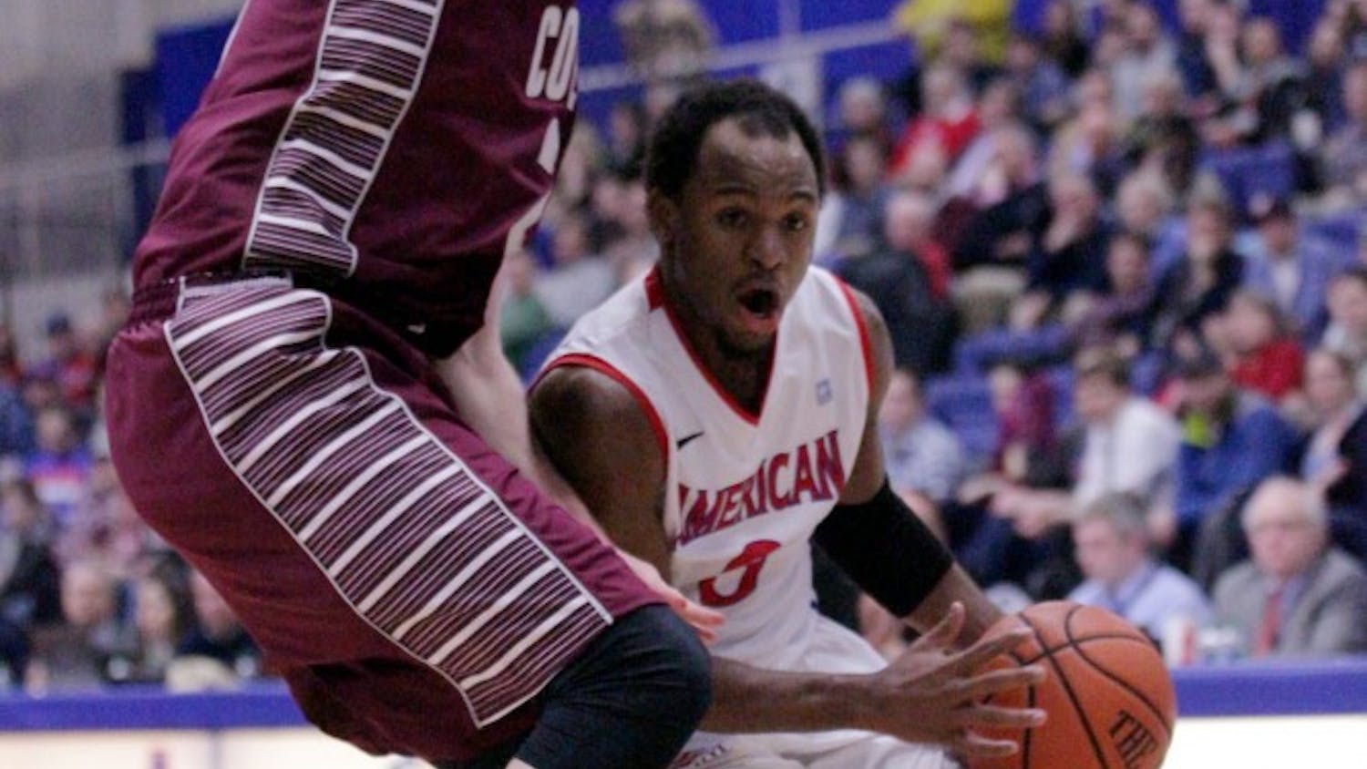 	Darius Gardner, seen here against Colgate, had 10 points in the win over Holy Cross