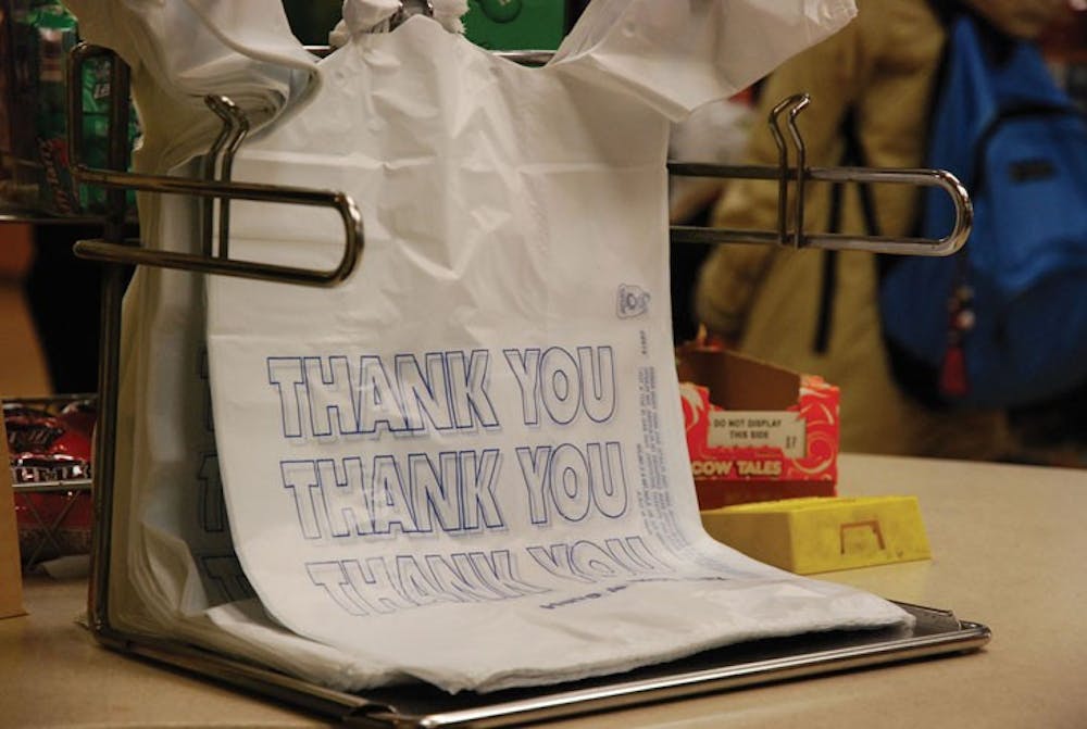 BAG IT UP â€” A new 5-cent fee on each disposable bag shoppers take during checkout was implemented throughout the District on Jan. 1. The â€œSkip the Bag, Save the Riverâ€ campaign was implemented by the D.C. government and the Anacostia River Protection Fund to cut down on the amount of plastic used in the District.