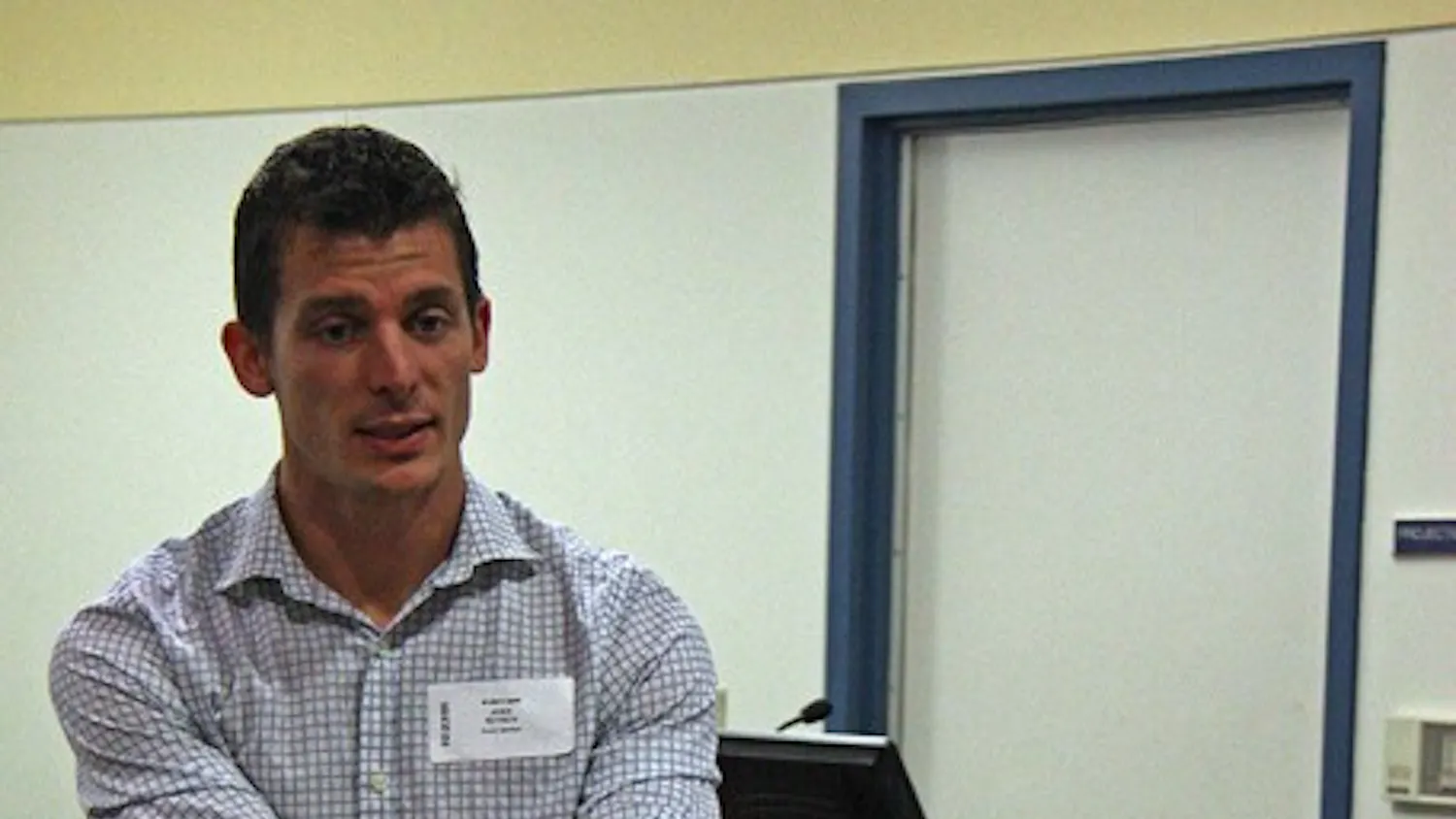 MORE MONEY, NO PROBLEMS — Josh Tetrick, former staffer to President Bill Clinton and Liberian President Ellen Johnson Sirleaf, spoke Oct. 23 on how to thrive financially and make a positive difference in the world. “This is not a story about charity,†he said. “This is a story about how you can thrive.â€