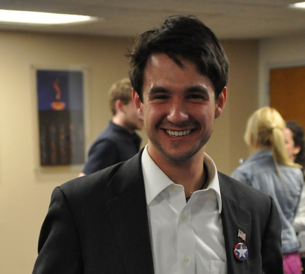 TAKING THE REINS â€” After an eventful campaign, Nate Bronstein wins the Student Government presidency. With a turnout of 1,914 student votes, this election showed an increase of nearly 500 participants from last year. Bronstein said he was â€˜absolutely ecstaticâ€™ about his victory, and he looks forward to starting his administration. 