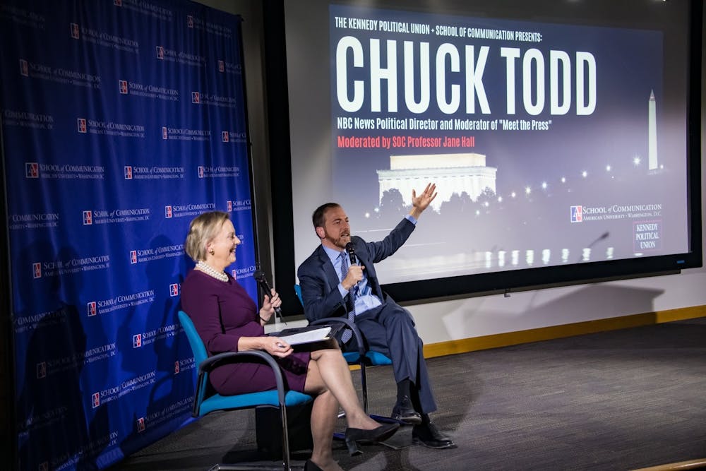 Chuck Todd speaks at AU’s School of Communication