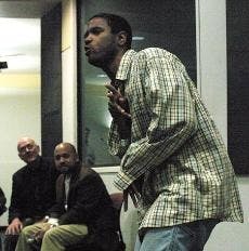 Psalmayene 24 gave an original performance to show how he felt hip-hop had negatively evolved in recent years.