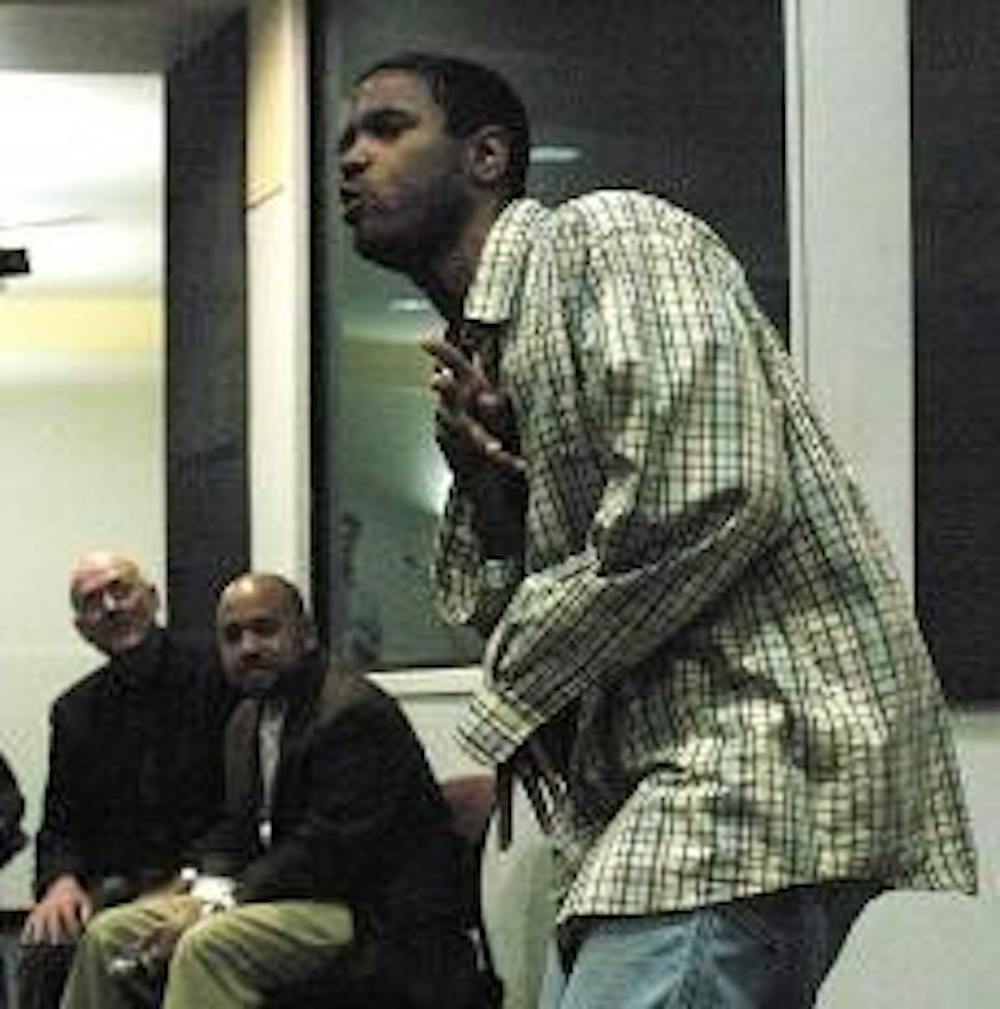 Psalmayene 24 gave an original performance to show how he felt hip-hop had negatively evolved in recent years.