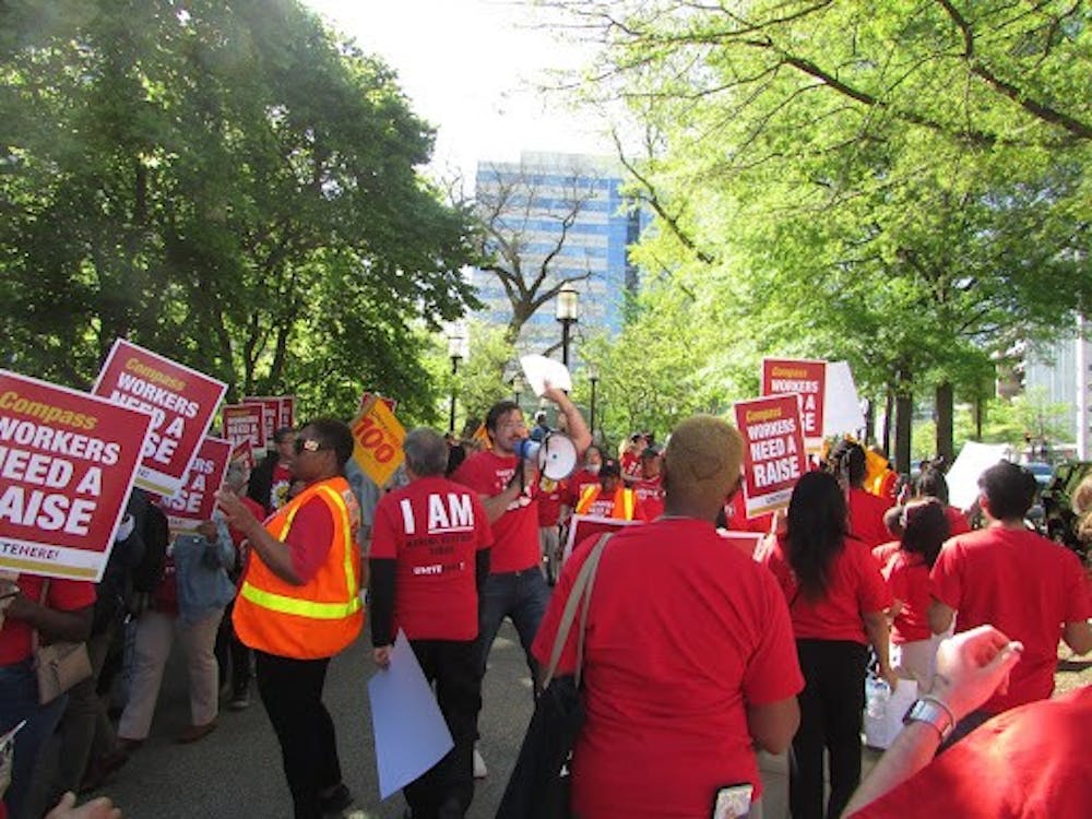 AU Kitchen workers demand higher wages with UNITE HERE local union