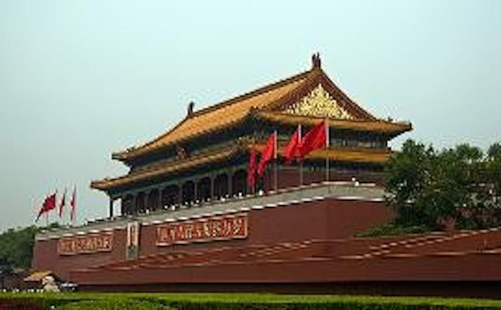 STUDYING ABROAD - The Meridian Gate, the entrace to the Forbidden City in Beijing, is one of many sites the increaasing number of students studying abroad in China can see. More than 100,000 American students have signed up to study abroad in China this y