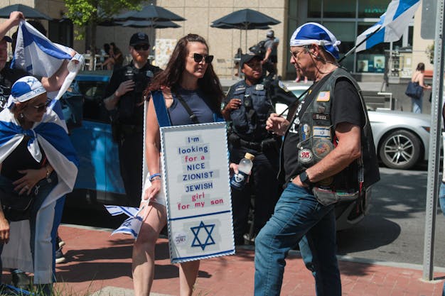 day 8 pro israel counter protest
