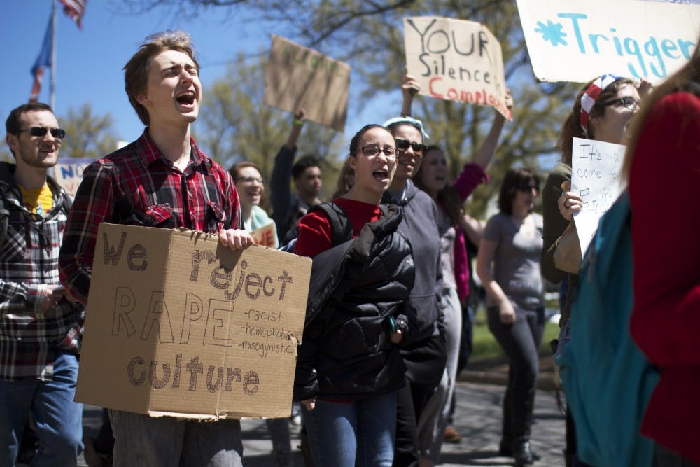 Gallery: Students demonstrate for action against sexual assault at AU