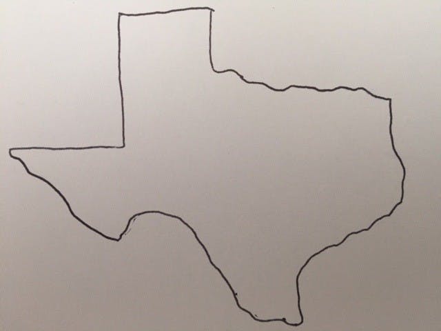 Texas outline