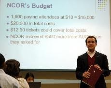 RHA hosted an open meeting to discuss student opposition to hosting NCOR over spring break.