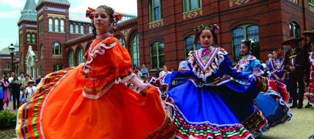 Dancers gather for the&nbsp;Hispanic Heritage Month Family Day, hosted by the Smithsonian National Portrait Gallery each year.