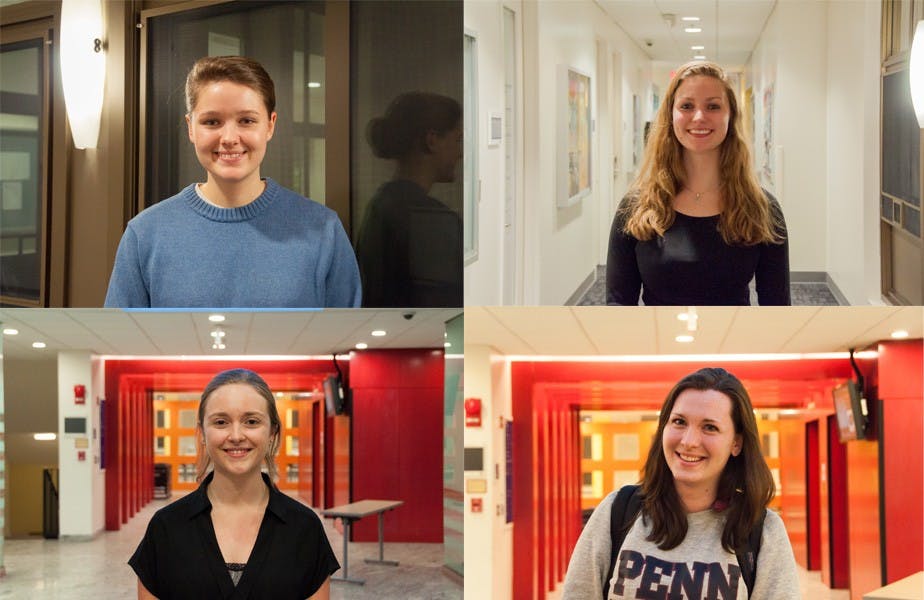 	Top row, from left: Sophia Wirth and Molly Kepner
Bottom row, from left:Sarah Preston and Abby Dunn