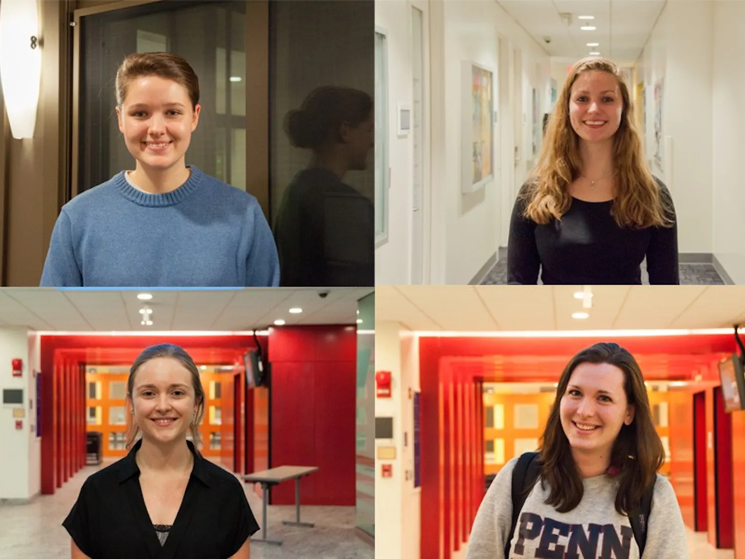Top row, from left: Sophia Wirth and Molly Kepner
Bottom row, from left:Sarah Preston and Abby Dunn