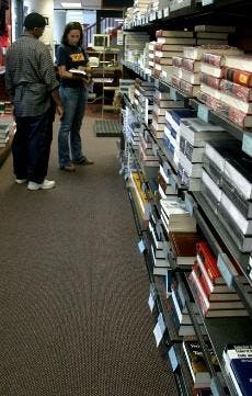 THE SHELVES SHALL STAY FULL - The lower prices and convenience of online bookstores have led to a higher number of students purchasing their books online rather than at the AU bookstore.  