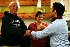 John Richardson explores the remodeled lounge in Anderson.