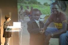 FRAGILE PEACE - Author Dave Eggers and documentary filmmakers Karim Chrobog and Jen Marlowe present their film on the conflict in southern Sudan and discuss its implications. The screening was held Tuesday in the Harold and Sylvia Greenberg Theater.