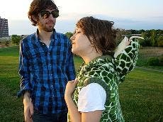 BALANCING ACT - The complimenting harmonies of Drug Rug, comprised of romantically-involved Tommy Allen and Sarah Cronin, drive their unique blend of retro guitar rock and cascading vocal harmonies. Drug Rug played DC9 with local favorite Kashgar Wednesda