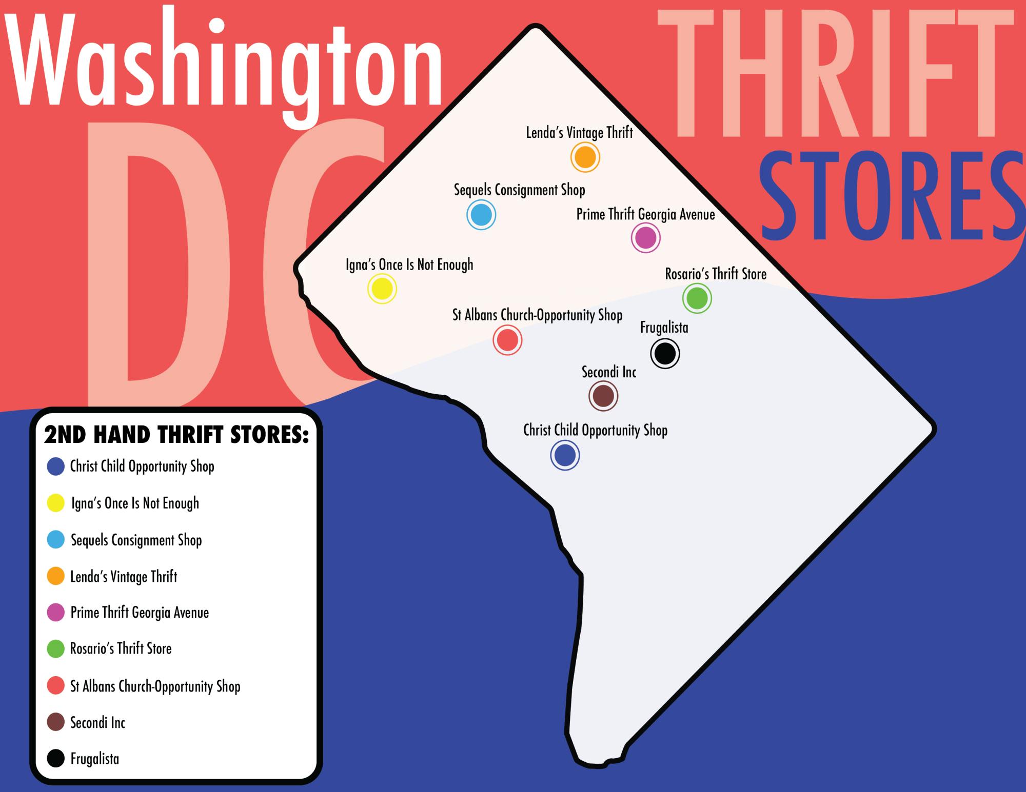 PRINT secondhand shopping map
