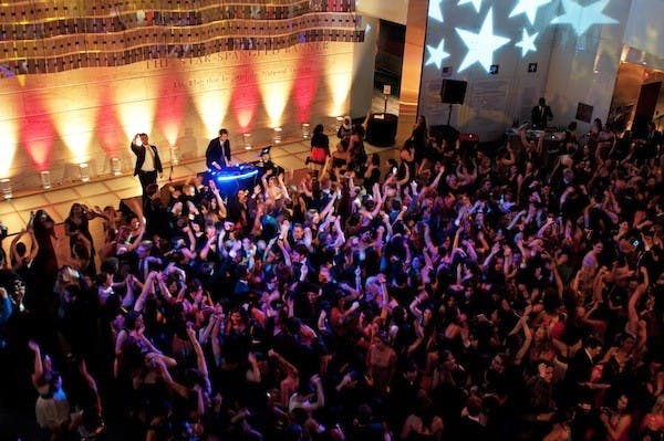 Over 1100 AU students attended this year\'s Founders\' Day Ball, which celebrated the 120th anniversary of the founding of American University. Scroll down for more photos from the ceremony.