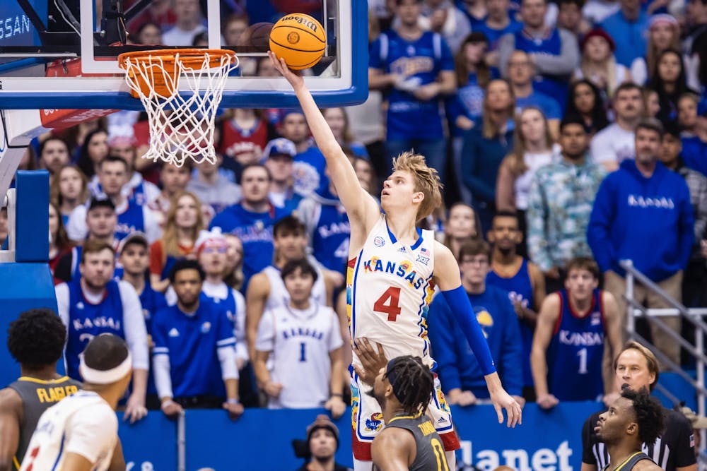 Gradey Dick and the Jayhawks are back in the winners section this week. (Photo Courtesy KU Athletics)