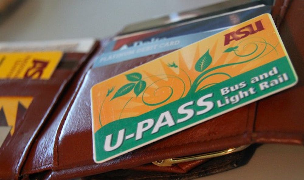 PRICE BUMP: The ASU Department of Parking and Transit Services will be increasing the price of the U-Pass from $80 to $150 per school year starting fall 2011.  (Photo by Rosie Gochnour)
