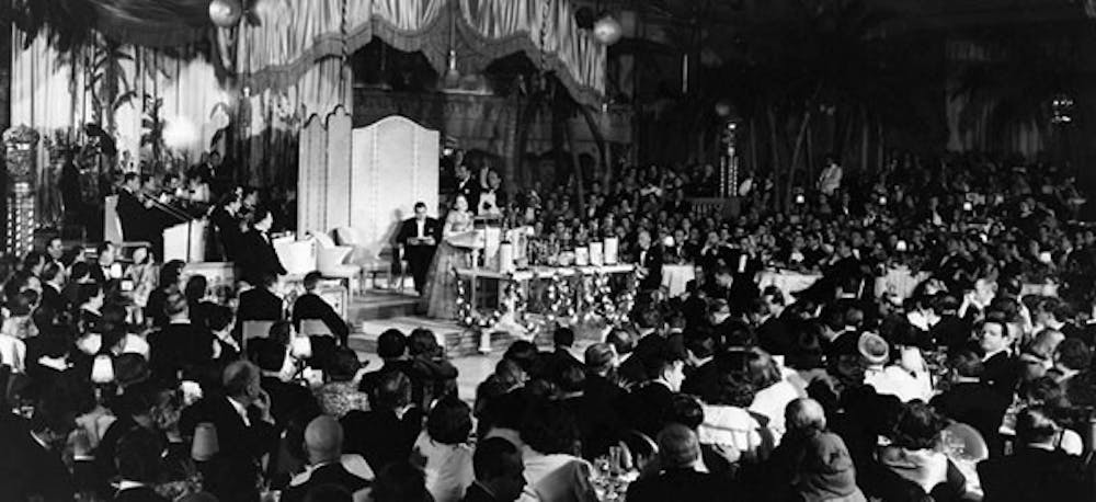 The first annual Academy Awards held in 1929. Courtesy of lovetwenty.com