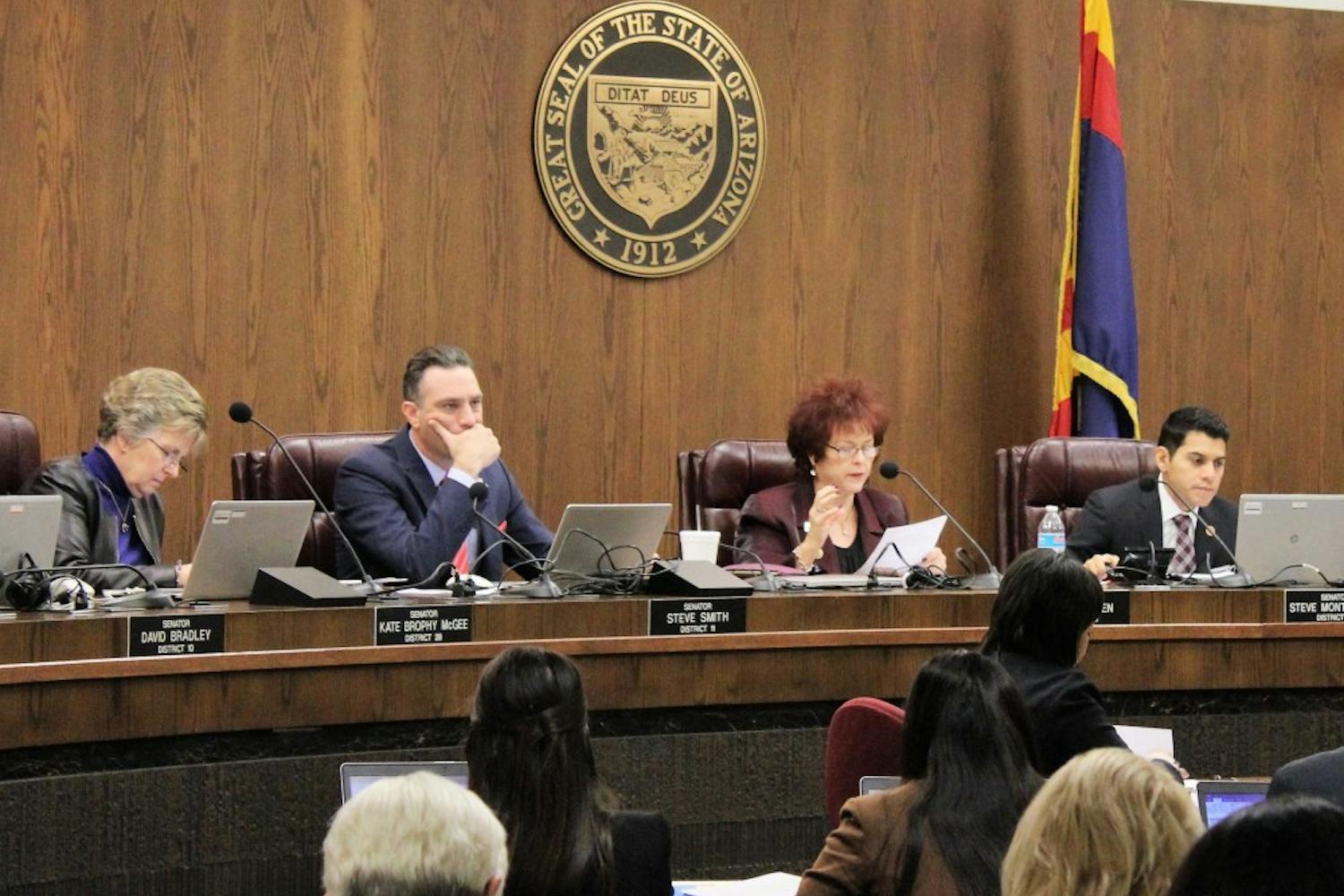 The Arizona Senate Education Committee meets in Senate Hearing Room 1 on Thursday, Jan. 26, 2017.