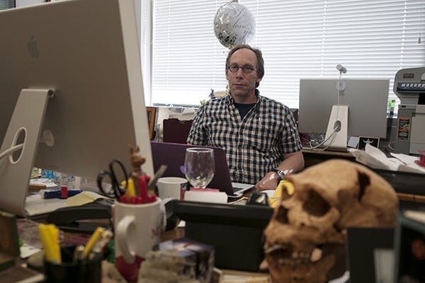 "Who we are and where we come from" are questions The Origins Project seeks to answer. Origin's director, Lawrence Krauss, explains the multifaceted aspect of the project that aims to improve education, nurture research, and bring some of the world's greatest minds together.  (Photo by Mario Mendez)