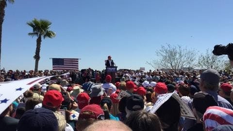 Photos from the Donald Trump mosh pit
