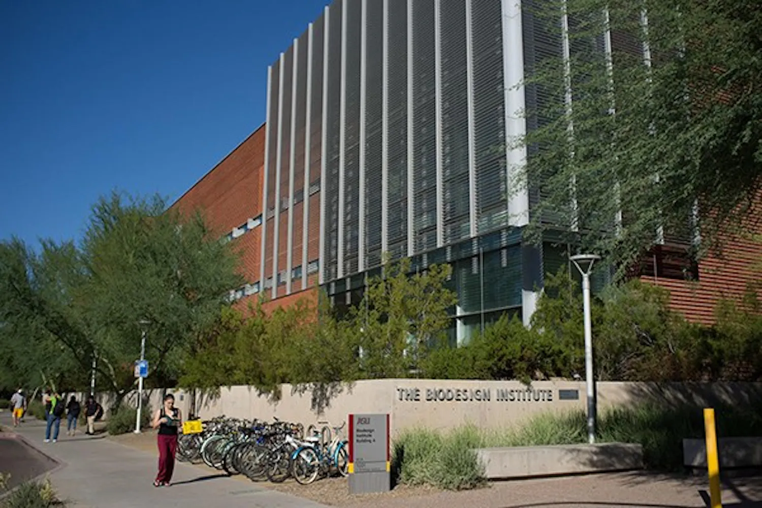 A view of the Biodesign Institute on the Tempe campus. The ASU and Banner Health alliance plans to bring together Banner’s clinical research projects and brain and body donation programs that connect brain and body symptoms the more technical research done by ASU.