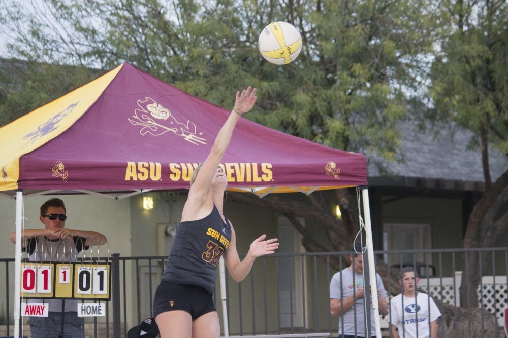 ASU Beach Volleyball Loses To Arizona, Gives Up Half A Territorial Cup ...