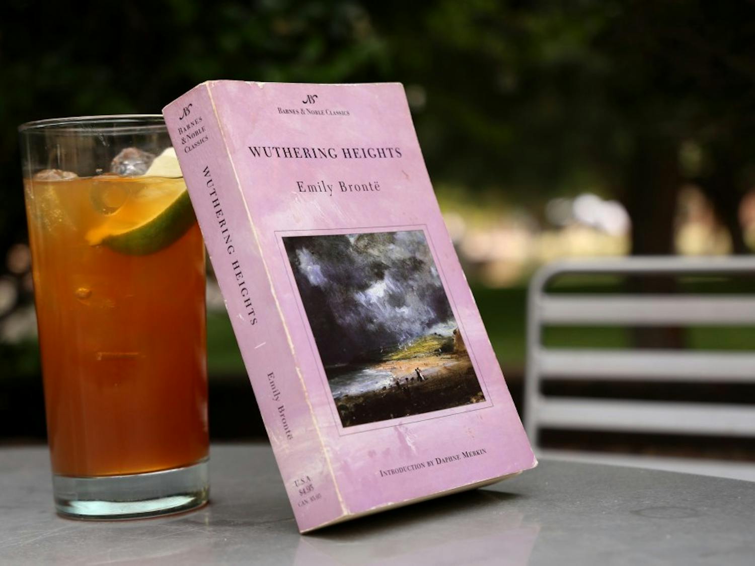 This week, columnist Carson Abernethy pairs"Wuthering Heights" by Emily Bronte&nbsp;with a Dark and Stormy. Photo taken on Tuesday, April 19, 2016.