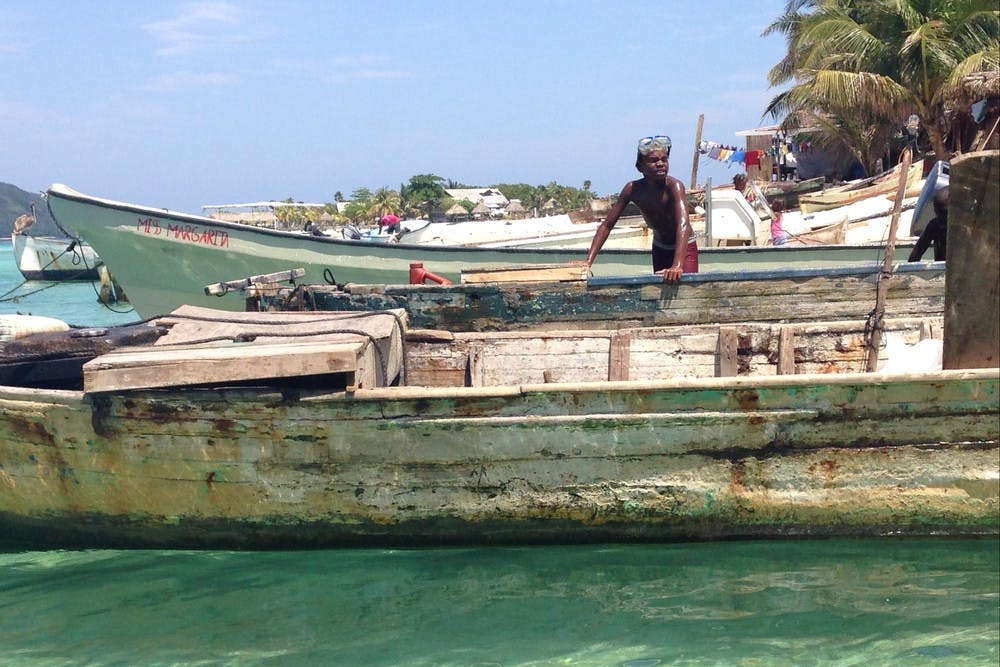 The island of Roatan off the coast of Honduras is pictured in the spring of 2014. Honduras is an example of an underdeveloped country in need of medical supplies.